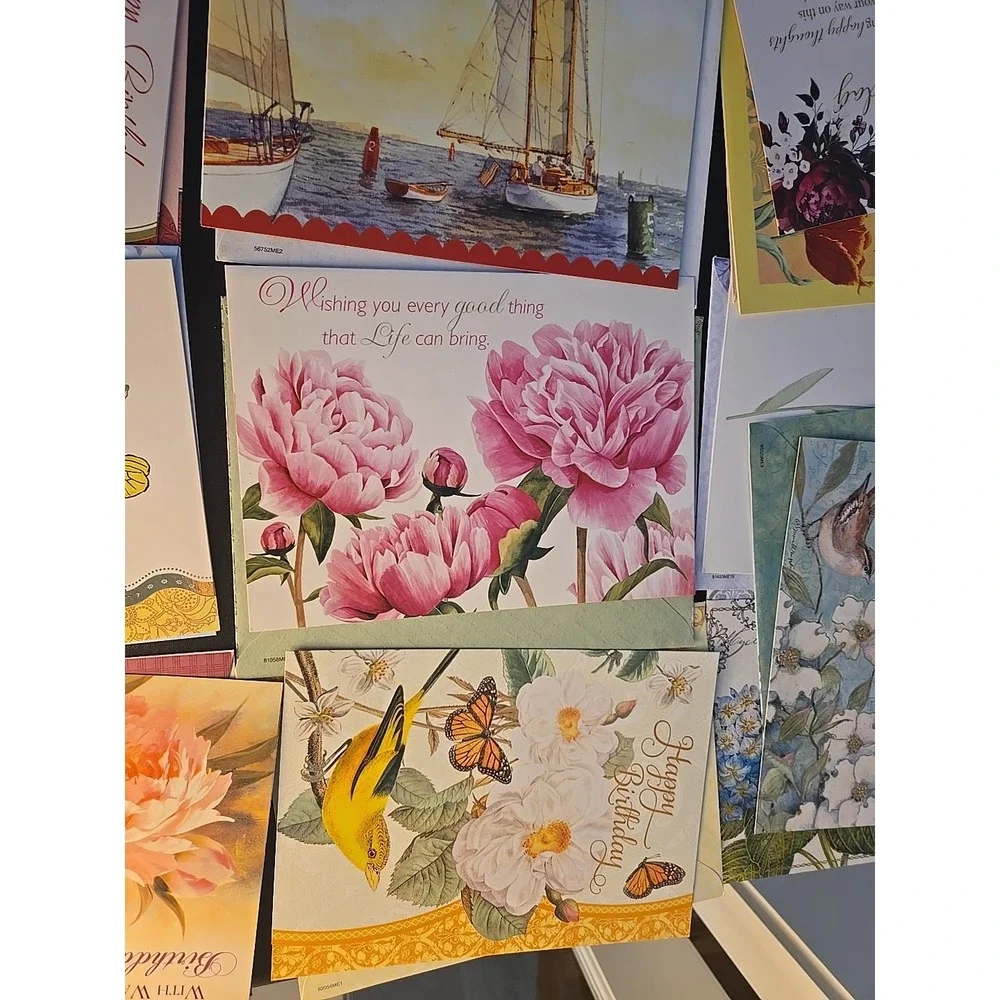 Assorted Birthday Cards & Envelopes Lot Of 21 Greeting Cards New Vibrant Design